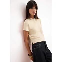 Trendyol Milla Ženska majica TWOSS26TS00197, Bež