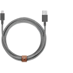 DE Native Union Belt Cable XL - USB-A - kabel Lightning, 3 m (zebra)
