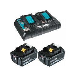 MAKITA SET 10 BL1850B 2 x 5Ah + DC18RD brzi dupli punjac 18 V
