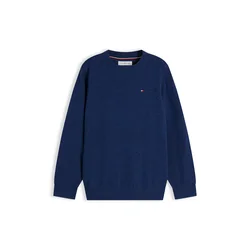 TOMMY HILFIGER Pulover Essential Flag Embroidery mornarska