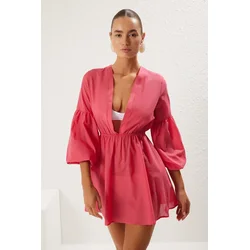 Trendyol Milla Ženska haljina Tbess25El00032, Roze