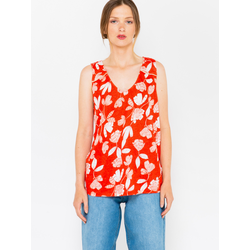 Blouse Camaïeu Femme Taille S - Manches Trois-quarts En Viscose Multicolore - Occasion Très Bon état