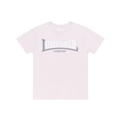 LONSDALE Majica temno siva/rosé/bela