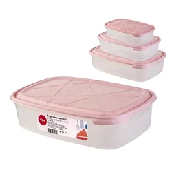 Plastična posuda Frigo Linea set 3/1, Bela