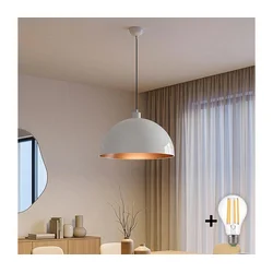 Brilagi - LED luster na sajli METALO 1xE27/40W/230V O 40 cm bela/bakarna