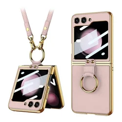Futrola GOLD EDGE za Samsung F741B Galaxy Z Flip 6 5G roze