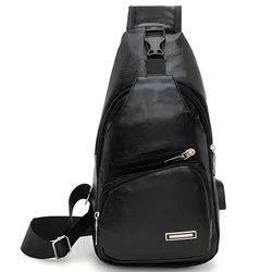 Torba preko ramena s USB polnjenjem HU-25622 - Črna KP25622