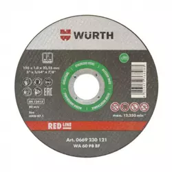 Rezna ploča Wurth Red Line Inox - 115 mm