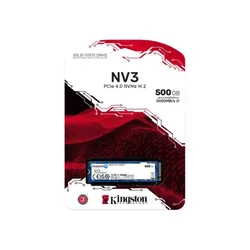 Kingston m.2 nvme 500gb ssd, nv3, pcie ( snv3s/500g )