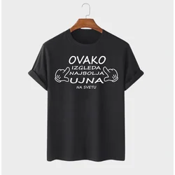 MAFIMI Ženska majica Ovako izgleda najbolja ujna, Crna