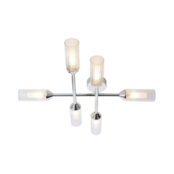 Endon 95045 - Nadgradni luster za kupatilo NATORI 6xG9/3W/230V IP44 sjajni hrom