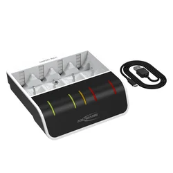 Ansmann Ansmann Comfort Multi Polnilnik baterij - Črn/Bel