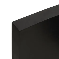 Stolna ploča tamnosmeđa 120x40x(2-6) cm tretirana hrastovina