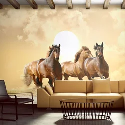 Fototapeta - Running horses - 350x270