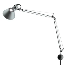 TOLOMEO ZIDNA SVJETILJKA S NOSAČEM 1xE27/230V ALUMINIJ A001000 + A025150