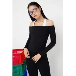 Trendyol Milla ženska bluza Twoaw26Bz00037, crna-crna