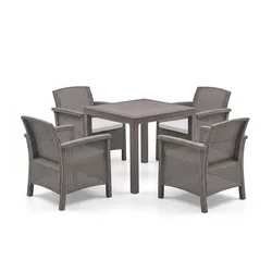 Set vrtnega pohištva Adena 4+1 cappuccino