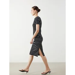 LC Waikiki Ženska midi haljina W50244Z8-LEG, Crna
