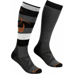 Muške dokoljenice Ortovox Free Ride Long Socks Veličina čarapa: 39-41 / Boja: crna