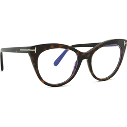 Tom Ford Ženski okvir za dioptrijske naočare Blue block 0FT6091-B 5253, Smeđi