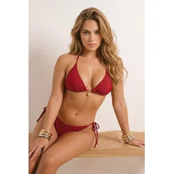 Trendyol Milla Ženski kupaći kostim Tbess26Bt00078, Bordo