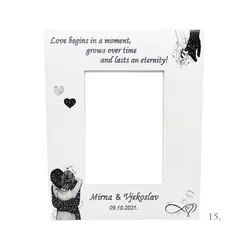 Personalizirani unikatni okviri za fotografije – Savršen poklon za vjenčanje i zaljubljene - 15. - 1074