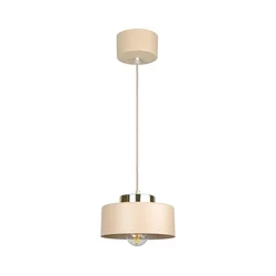 Luster na sajli IGNIA 1xE27/60W/230V bež/zlatan
