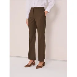 Sinsay - Flare pantalone - tamno braon