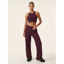 Sinsay - Široke pantalone sa dodatkom viskoze, soft touch Active - mahagoni