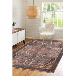 Conceptum Hypnose Tepih Folk -BA 01, 230x330 cm, Braon