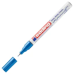 Marker permanentni lakirajući 0,8mm edding 780 plavi