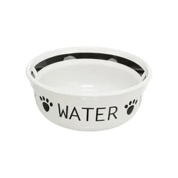 Trixie posoda keramična Water belo-črna