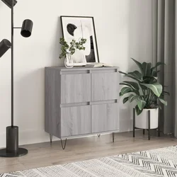 Komoda sivog hrasta sonome 60x35x70 cm od konstruiranog drva