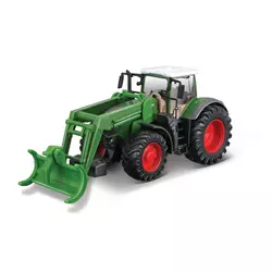 Poljoprivredni traktor Bburago 10 cm s prednjim utovarivačem - Fendt 1050 Vario + grabilica za drvo