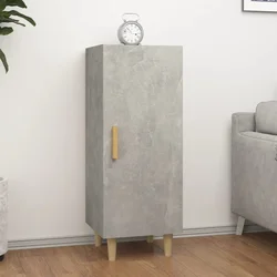 Komoda siva boja betona 34,5x34x90 cm od konstruiranog drva