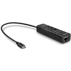 Lindy USB Hub LINDY 43249 Črna