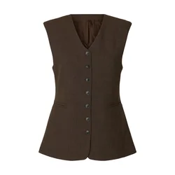 SELECTED Telovnik SLWFITTED rjava