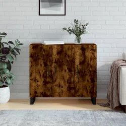 Komoda boja dimljenog hrasta 90 x 34 x 80 cm konstruirano drvo