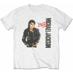 Michael Jackson Unisex majica Bad White M