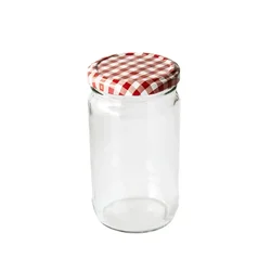 M.A.T Group Kozarec za vlaganje 370ml TWIST 66 + pokrovčki KANAFAS (8 kosov)