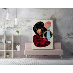Wallity Dekorativna slika na platnu, 50x70cm, Šarena