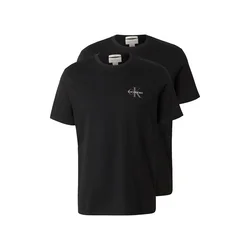 Calvin Klein Jeans Majica CLASSIC temno rjava/črna/bela