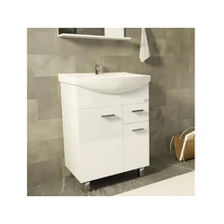 TMP kopalniška omarica z umivalnikom Idea OMUMID75T, 75x84x50 cm