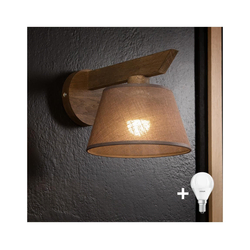 Brilagi - LED zidna svetiljka ANTHONY 1xE14/40W/230V hrast/orah/braon