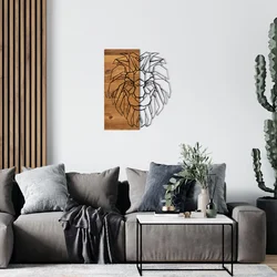 Wallity Zidna dekoracija King1, 47,5 x 58 cm, Crna