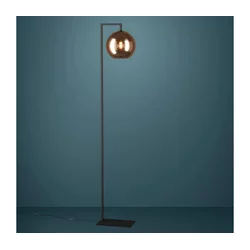 Eglo 390253 - Podna lampa CORDOBA 1xE27/40W/230V bakarna