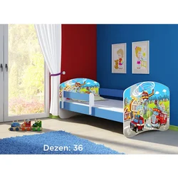Deciji krevet ACMA II 180x80 + dusek 6 cm BLUE36
