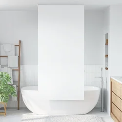 Rolo zavjesa za tuš 90x240 cm širina tkanine 86 cm