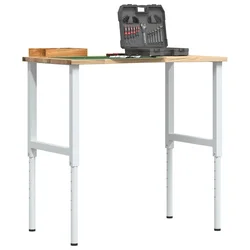 Radni stol 100x60x(71,5-98) cm puno drvo hrast