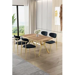 Hanah Home Trpezarijski set, 5 komada, Teget